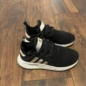 Girls black Adidas size 12